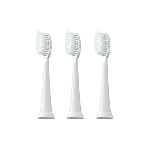 TAO Clean Sonic Electric Toothbrush Replacement Heads (3-Pack) – Replacement Heads for the TAO Clean Electric Toothbrush and Docking Station, White