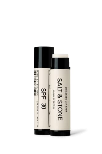 SALT & STONE Lip Balm SPF 30 (1 Pack) | Broad Spectrum Lip Protection | Water Resistant & Reef Safe | Restores Dry Cracked Lips | Cruelty-Free, Gluten-Free | Made in USA