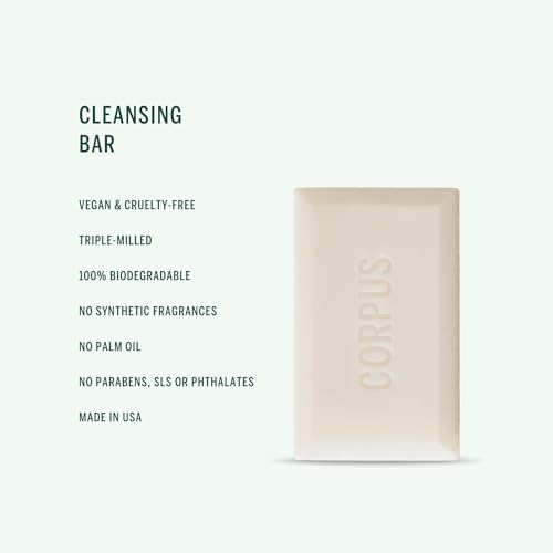 Corpus - Nº Green Natural Cleansing Bar | Vegan, Cruelty-Free, Non-Toxic, Made In The USA (6 oz | 170 g)