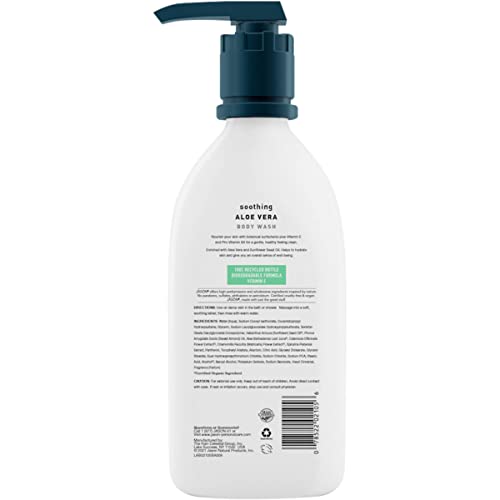 JASON Soothing Aloe Vera Body Wash, For a Gentle Feeling Clean, 30 Fluid Ounces