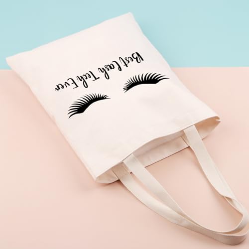 JNIAP Lash Tech Technician Gift For Women Lash Artist Eyelash Cosmetic Makeup Bag Estheticians Beautician Graduation Gift (Lash Tote)