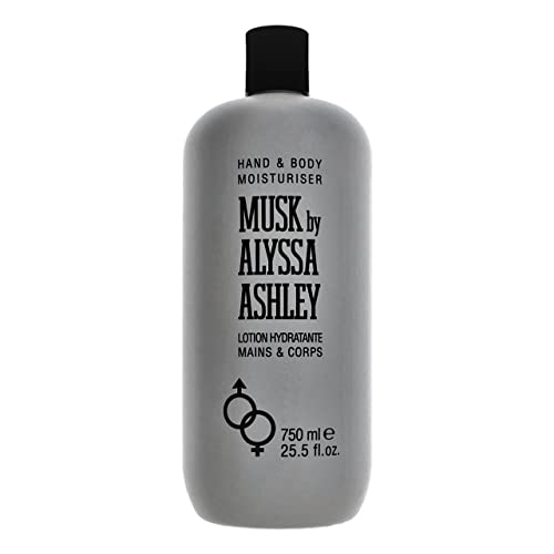 ALYSSA ASHLEY Musk Hand and Body Lotion, 25.5 Fl Oz. (Pack of 3)