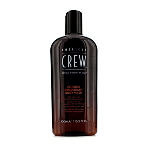 American Crew Men's Body Wash, Body Wash with 24 Hour Odor Protection, Deodorant Body Wash, 15.2 Fl Oz