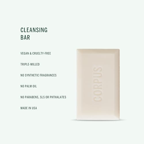 Corpus - Nº Green Natural Cleansing Bar | Vegan, Cruelty-Free, Non-Toxic, Made In The USA (6 oz | 170 g)