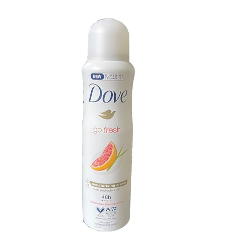 Dove Go Fresh Cucumber & Green Tea Deodorant 48h Spray 150 ml / 5 fl oz (6-Pack)