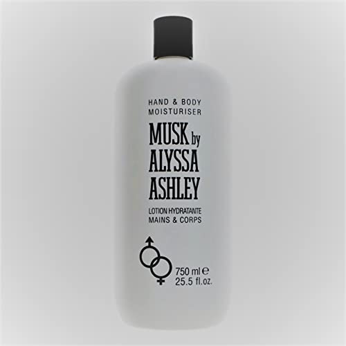 ALYSSA ASHLEY Musk Hand and Body Lotion, 25.5 Fl Oz. (Pack of 3)