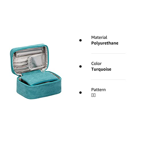 HIJJMAXX Makeup bag travel cosmetic bag makeup organizer bag travel make up bag Waterproof make up organizer bag makeup bags for women Girls.(Turquoise)