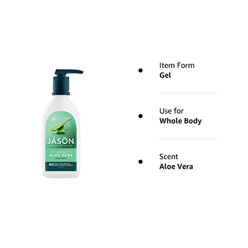 JASON Soothing Aloe Vera Body Wash, For a Gentle Feeling Clean, 30 Fluid Ounces