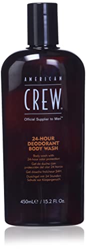 American Crew Men's Body Wash, Body Wash with 24 Hour Odor Protection, Deodorant Body Wash, 15.2 Fl Oz