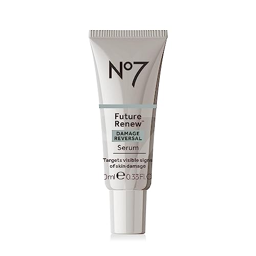 No7 Future Renew Damage Reversal Serum - Anti-Aging Face Serum for Glowing Skin - Hyaluronic Acid + Niacinamide for Skin Damage Reversal - Dermatologist-Approved, Sensitive Skin Suitable (0.33 Fl Oz)