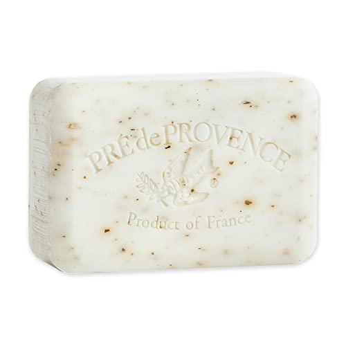 Pre de Provence Artisanal Soap Bar, Enriched with Organic Shea Butter, Natural French Skincare, Quad Milled for Rich Smooth Lather, White Gardenia, 8.8 Ounce