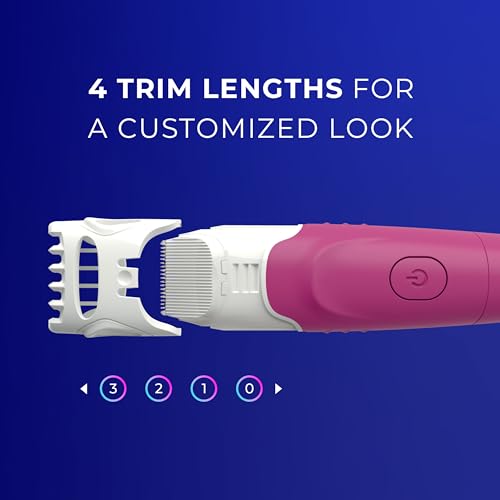 Schick Hydro Silk TrimStyle Razor for Women with Bikini Trimmer | 5-Blade Womens Razor with Trimmer, 2-in-1 Waterproof Pubic Hair Trimmer & Razor | 1 Handle & 3 Razor Blade Refills