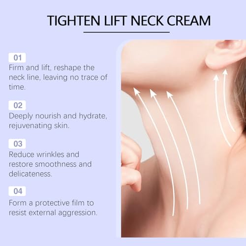 Ginaday Tighten and Lift Neck Cream, Moisturizing Pro-Active Repair Neck Firming and Tightening Anti Aging Neck Tightening Cream. (1 Pcs)