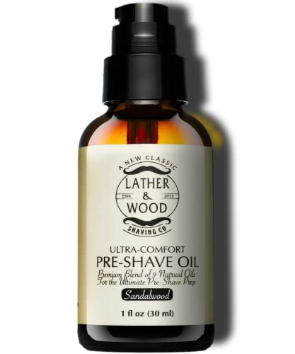 Lather & Wood Shaving Ultra Comfort Pre-Shave Oil - Sandalwood