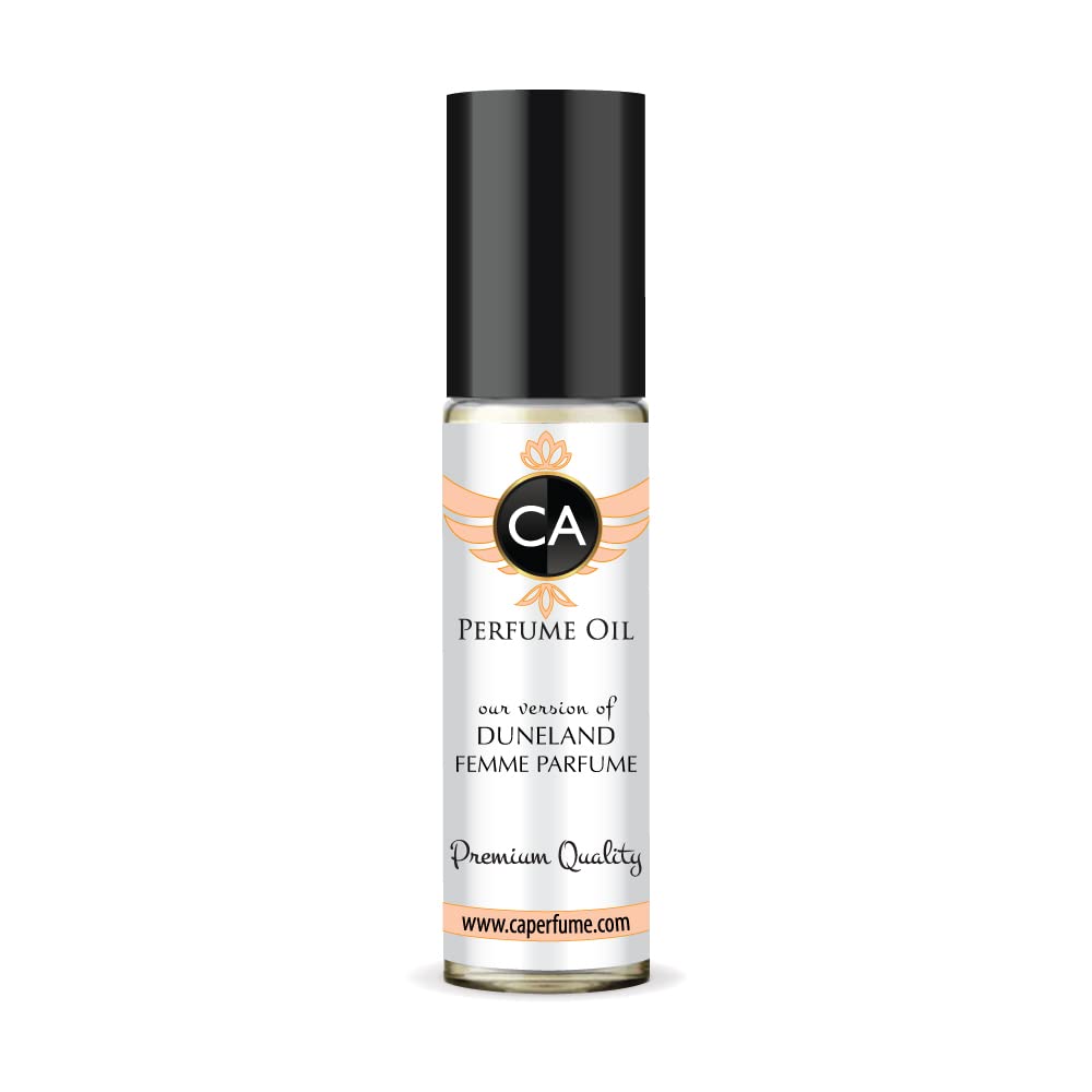 CA Perfume Impression of Christian D. Duneland Femme Parfume For Women Replica Fragrance Body Oil Dupes Alcohol-Free Essential Aromatherapy Sample Travel Size Long Lasting Attar Roll-On 0.3 Fl Oz/10ml