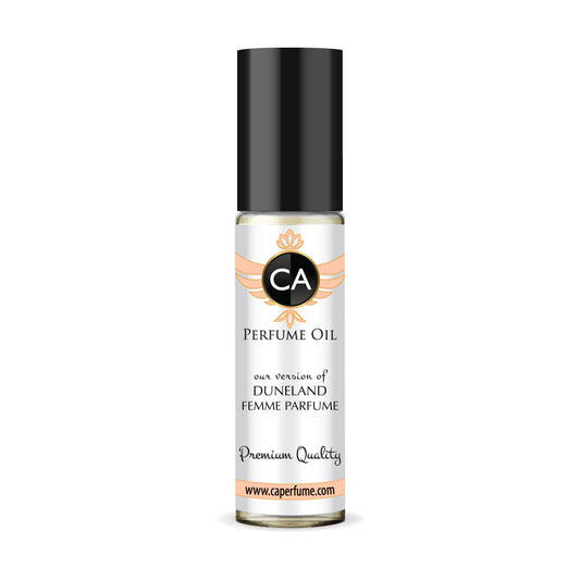 CA Perfume Impression of Christian D. Duneland Femme Parfume For Women Replica Fragrance Body Oil Dupes Alcohol-Free Essential Aromatherapy Sample Travel Size Long Lasting Attar Roll-On 0.3 Fl Oz/10ml