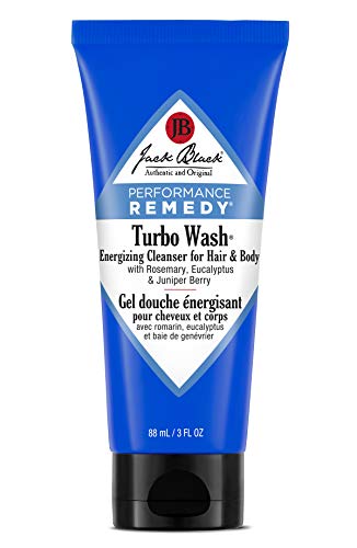 Jack Black Turbo Wash Energizing Cleanser for Hair & Body, 3 Fl Oz