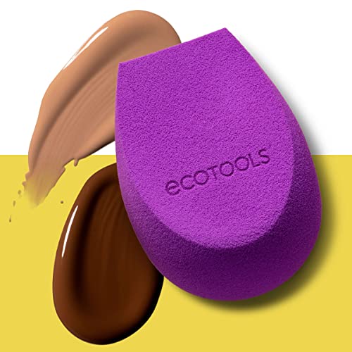 EcoTools Bioblender Makeup Sponge Duo, Compostable Makeup Blender, For Liquid & Cream Foundation, Seamless Application, Eco-Friendly Beauty Sponge, Cruelty-Free & Latex Free, 2 Count