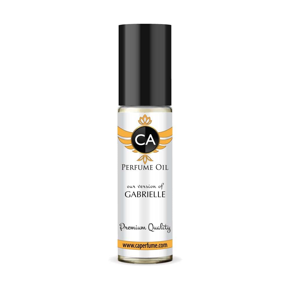 CA Perfume Impression of Gabrielle For Women Replica Fragrance Body Oil Dupes Alcohol-Free Essential Aromatherapy Sample Travel Size Concentrated Long Lasting Attar Roll-On 0.3 Fl Oz/10ml