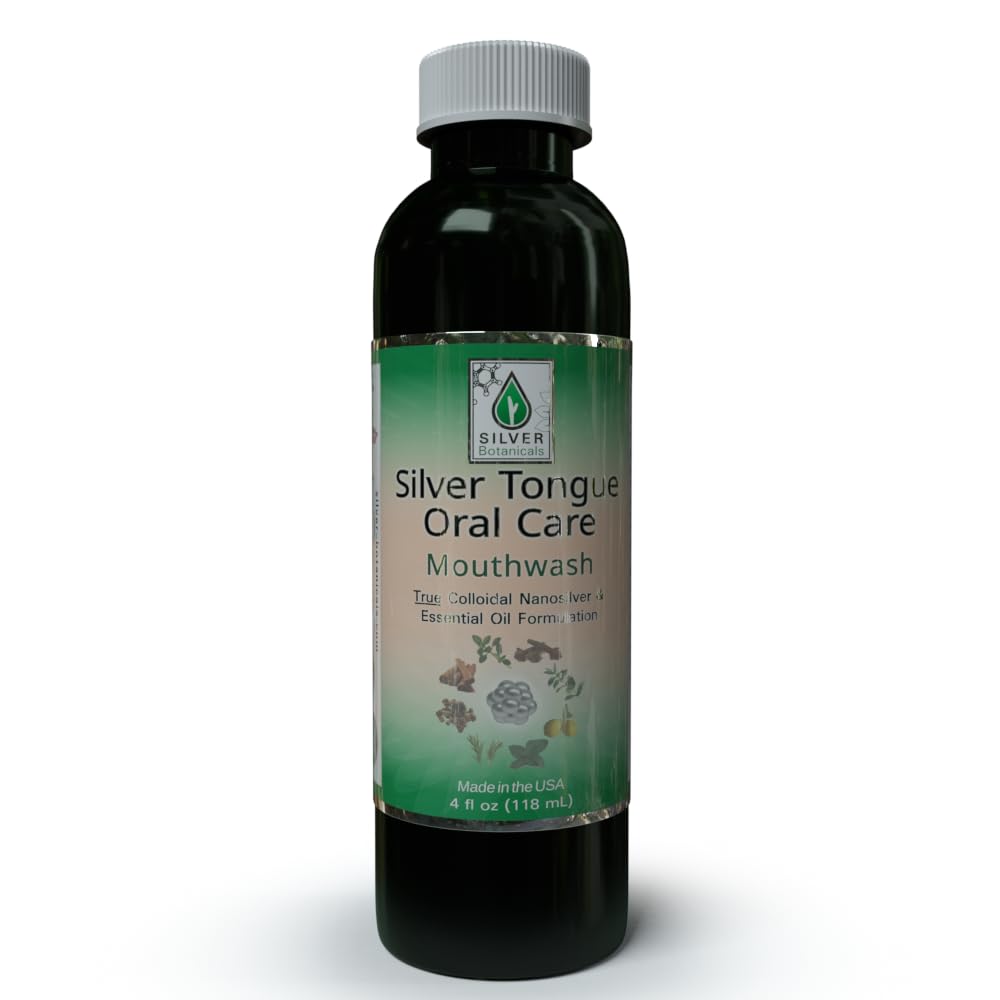 Silver Tongue Oral Care - All Natural Colloidal Silver Mouthwash (4 oz.)