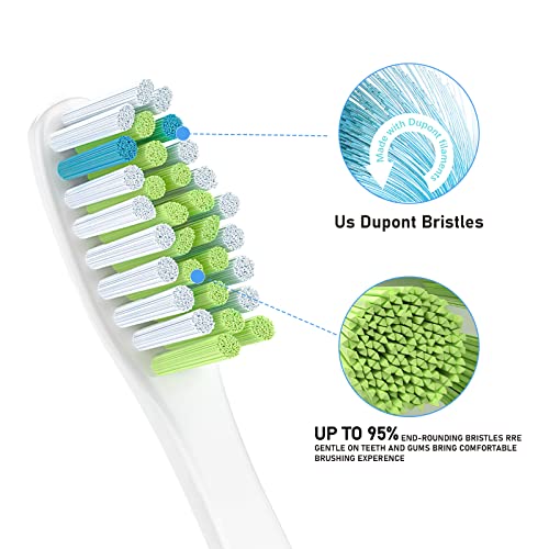 Replacement Toothbrush Heads for Ultra Plaque Control & Whitening, Diamantine-Clean Brush Heads Compatible with Philips Sonicare Electric Toothbrush, 4 Pack