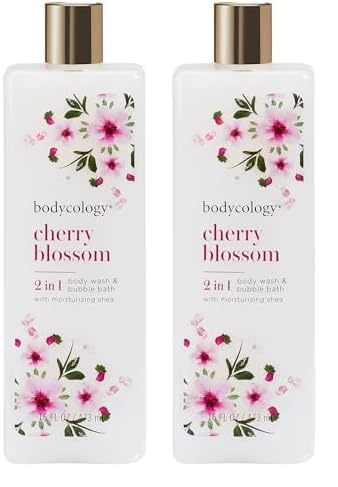 Bodycology Cherry Blossom Moisturizing Body Wash (Pack of 2)