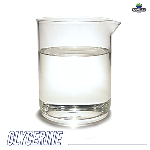 MYOC Pure Glycerine White 4.05 Fl Oz Organic, No Adulterants | Hair Care, Skin Care, Body, Lip Care, Soap, Gel, Lotion | Hydration - (8.11 Fl Oz (Pack of 1))