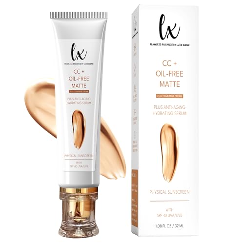 Lx Blend CC+ Cream Oil Free Matte Anti Aging Foundation SPF40