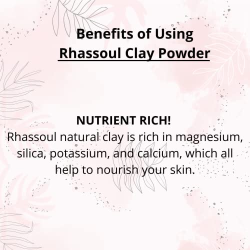 SVATV Rhassoul Clay powder | Ghassoul Clay | Face and Hair | Younger looking skin, Exfoliator - 227g, 8oz, Half Pound