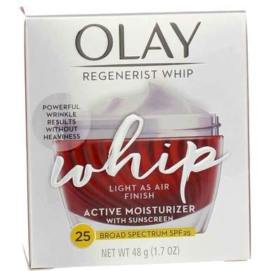 Olay Regenerist Whip Active Moisturizer Spf#25 1.7 Ounce Jar (50ml) (3 Pack)