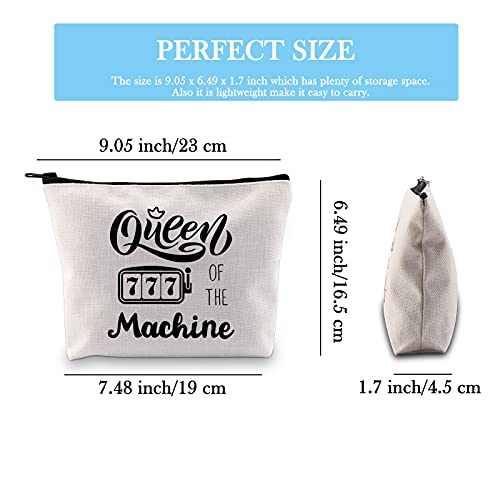 GJTIM Slot Machine Inspired Gift Queen Of The Machine Gambling Tote Bag Gambler Casino Lover Gift (Machine Queen Tote)