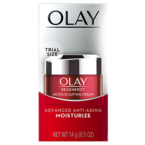 Face Moisturizer by Olay Regenerist Micro-Sculpting Cream Face Moisturizer, Trial Size 0.5 oz