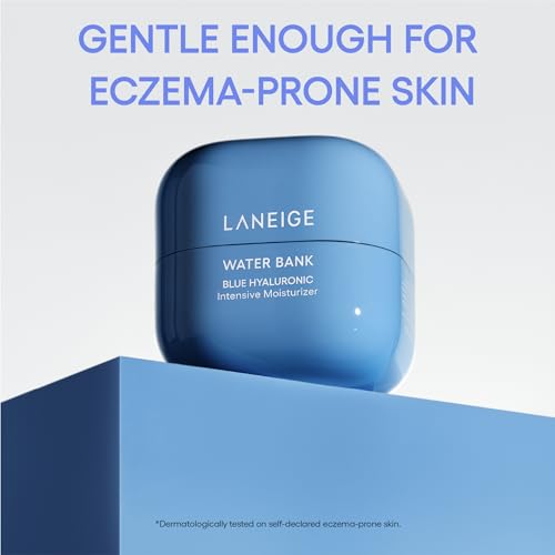 LANEIGE Water Bank Blue Hyaluronic Intensive Moisturizer Refill with Peptides + Squalane: Eczema-Prone Skin, Barrier-Boosting, Nourish, Dryness