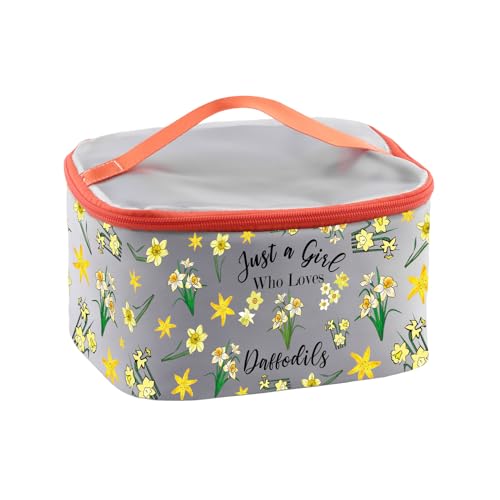 JYTAPP Daffodil Makeup Bag Daffodil Flowers Lover Gift Who Loves Daffodils Cosmetic Bag Spring Easter Garden Gift (cosmetic organizer bag)