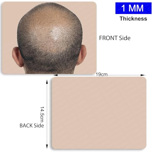 Guapa Scalp Micropigmentation Practice Skin Bald Scalp Practice Sheet Realistic Hair Tattoo Training for SMP Artists (Bald Pattern 1pc)