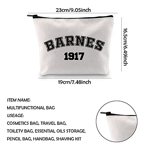 WCGXKO Barnes 1917 Superhero Gift Bucky Gift Zipper Pouch Makeup Bag For Bucky Fandom Girls (Barnes 1917)