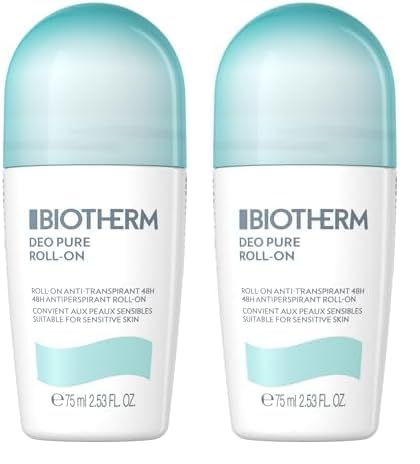 Deodorants by Biotherm Deo Pure Anti-Perspirant Roll-On 75ml (Pack of 2)