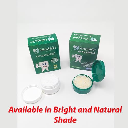 (Natural Shade) Amazing Temporary Tooth Replacement Kit, Temp Missing Teeth Repair, Available in Natural or Bright Shade