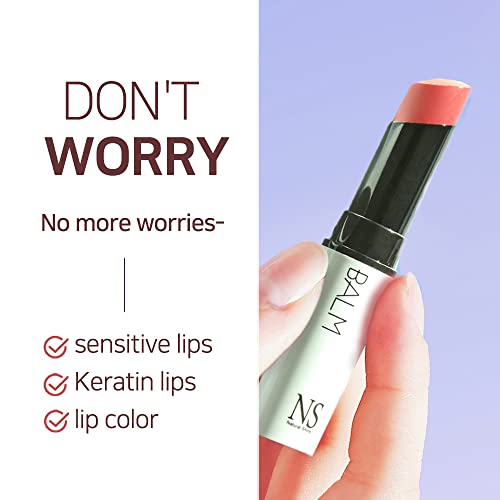 Natural Tinted Lip Balm Sold 4 Million Units in South Korea | Lux Triple Lip Cure Glossy Balm ATHENA (Red Orange)(0.17oz)