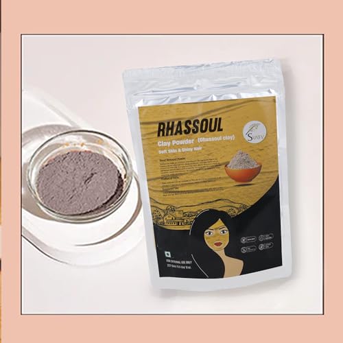 SVATV Rhassoul Clay powder | Ghassoul Clay | Face and Hair | Younger looking skin, Exfoliator - 227g, 8oz, Half Pound