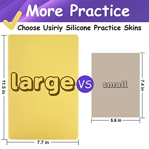 3mm Fake Skin Tattoo Practice Skins - Usiriy Tattoo Fake Skins 5pcs 8x12" Tattoo Practice Skin 3mm Thick Synthetic Tattoo Skins Soft Silicone Skin Practice Pads Piel Sintetica Para Tatuar