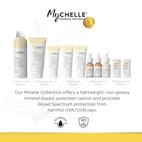 MyCHELLE Dermaceuticals Solar Defense SPF 30 (2.3 Fl Oz) - Moisturizing Reef Safe Sunscreen with Red Algae Extract and Kukui Oil - Travel Size Zinc Sunscreen for Face and Body