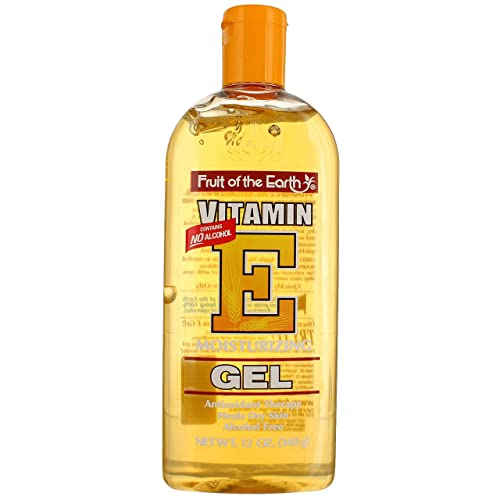 Fruit of the Earth Vitamin E Aloe Vera Gel, Moisturizing 12oz for Dry Skin (FOTE-GEL12)