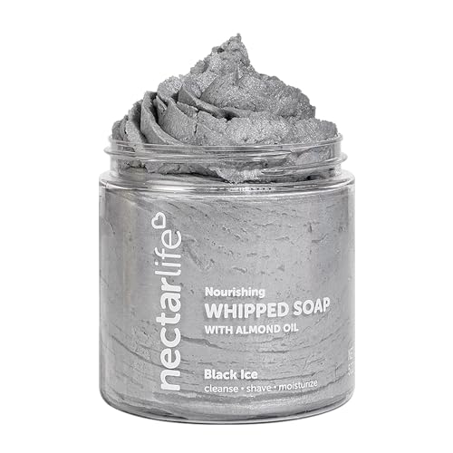 Nectar Life Whipped Soap and Shave Butter, 5 oz (Black Ice)