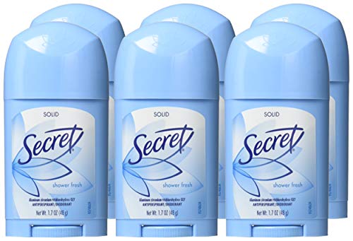 Secret Solid Antiperspirant Deodorant Shower Fresh 1.7 oz (6-Pack)