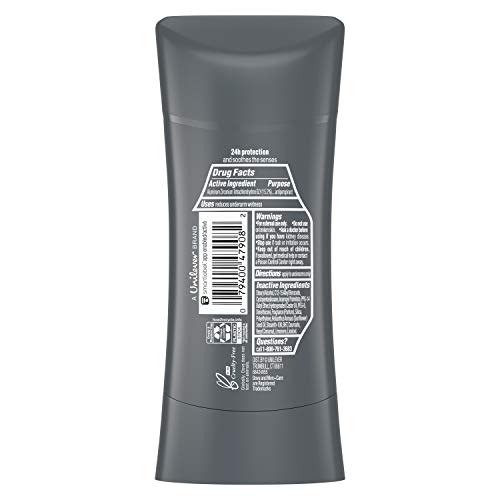 Dove Men+Care Antiperspirant Stick Sandalwood + Amber 4 Count 72H Protection with a Plant-Based Moisturizer 2.6 oz