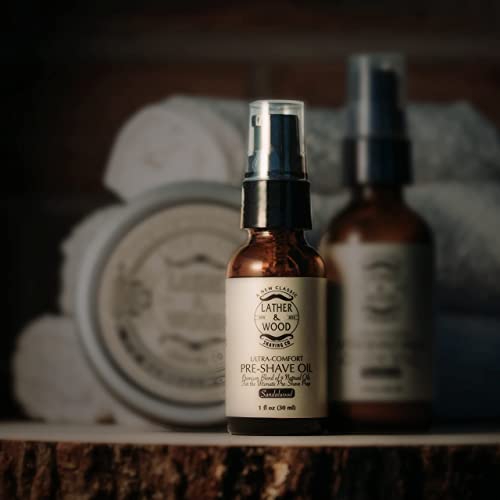 Lather & Wood Shaving Ultra Comfort Pre-Shave Oil - Sandalwood