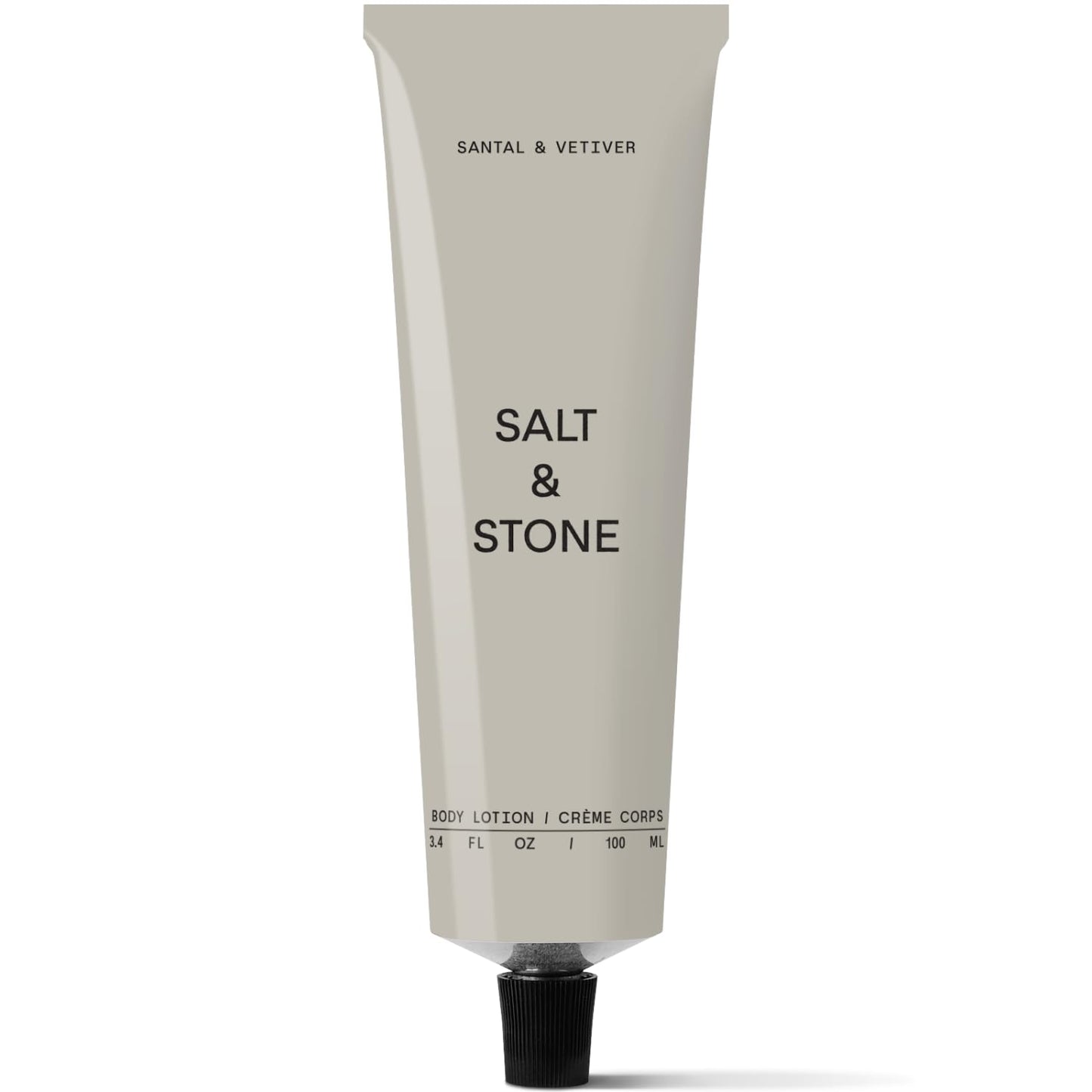 Salt & Stone Body Lotion | Scented Daily Body Lotion for Women & Men | Hydrates, Nourishes & Softens Skin | Restores Dry Skin | Fast-Absorbing | Cruelty-Free & Vegan (100 ml) (Santal & Vetiver)