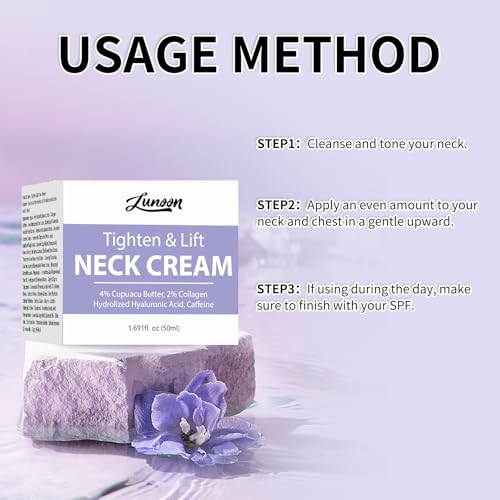 Ginaday Tighten and Lift Neck Cream, Moisturizing Pro-Active Repair Neck Firming and Tightening Anti Aging Neck Tightening Cream. (1 Pcs)