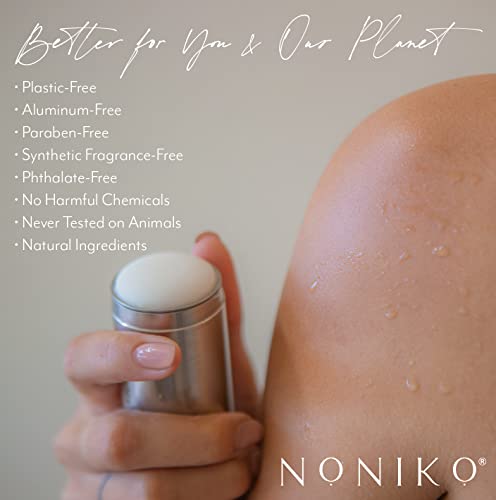 NONIKO - Natural Deodorant - DRIFT REFILL - Stainless Steel Refill - Aluminum Free, Paraben Free, Plastic Free - For Men & Women – Green Mandarin - Sensitive Formula